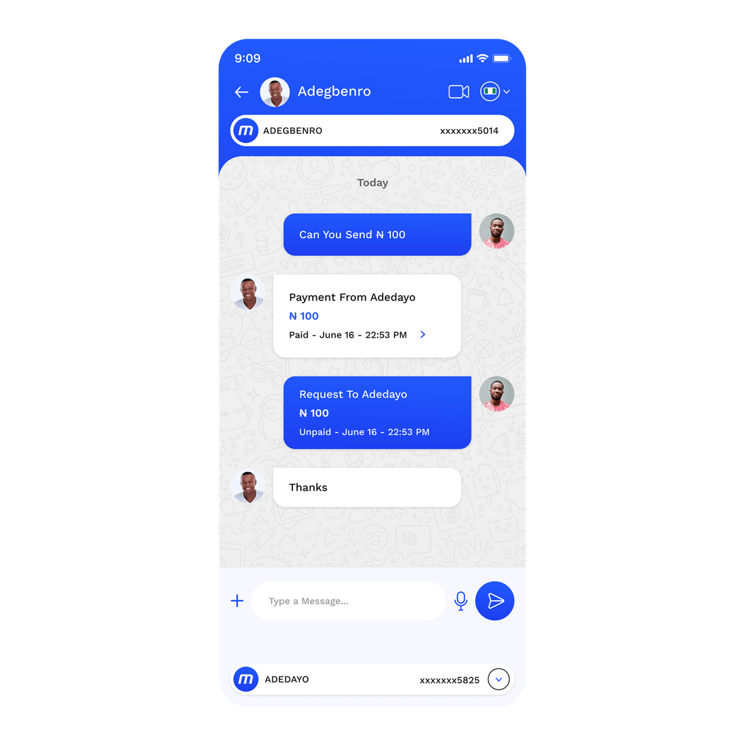 Send Messages. Send & Request Money. Same Chat.