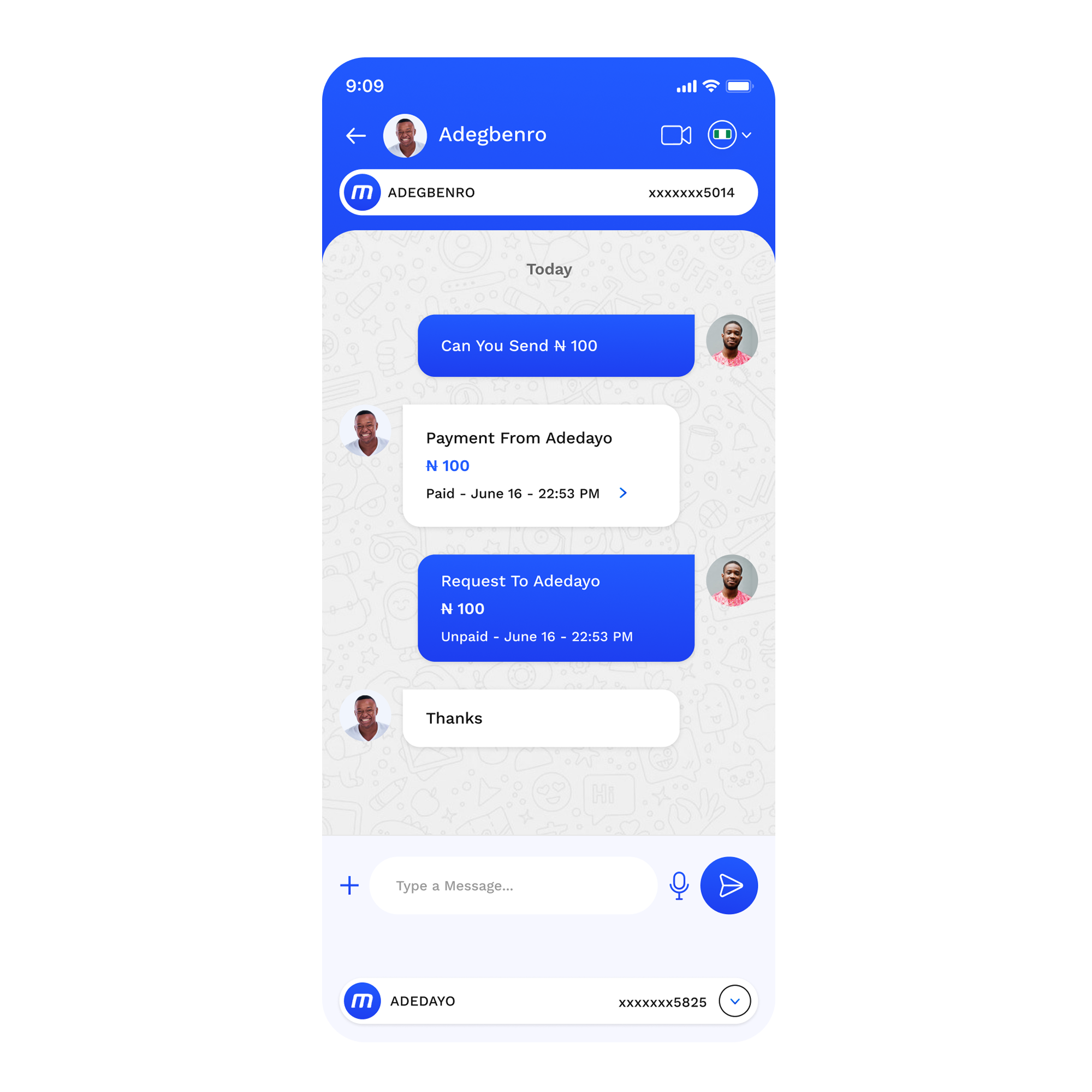 Send Messages. Send & Request Money. Same Chat.